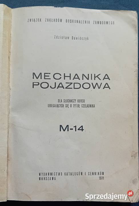 Zdzisław Dawidczyk Mechanika pojazdowa słuchaczy Koźminek