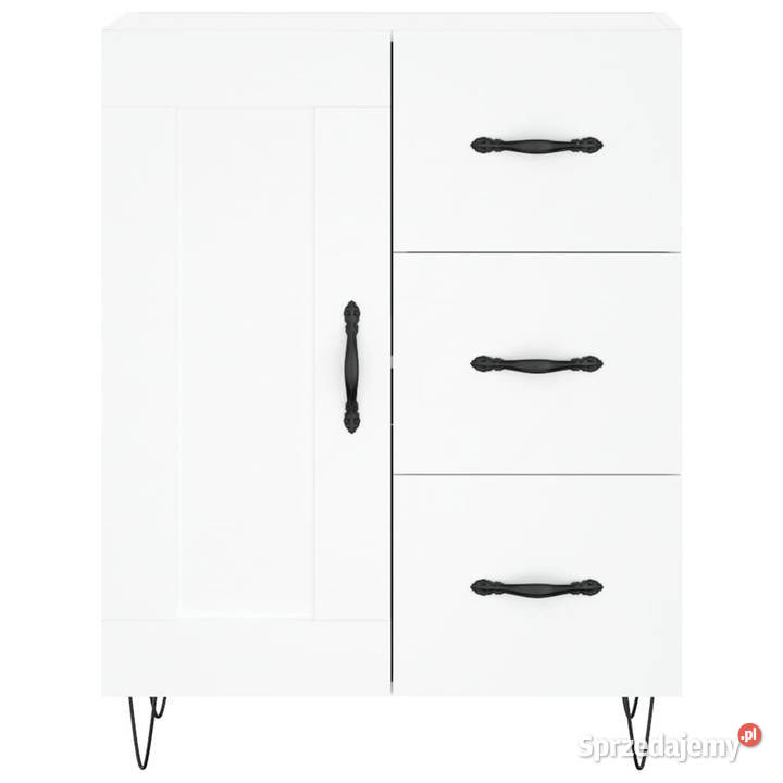 Witrynka biała 695x34x180 materiał