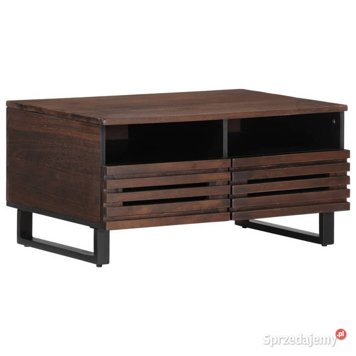 Stolik kawowy brązowy 80x55x40 lite drewno mango Warszawa