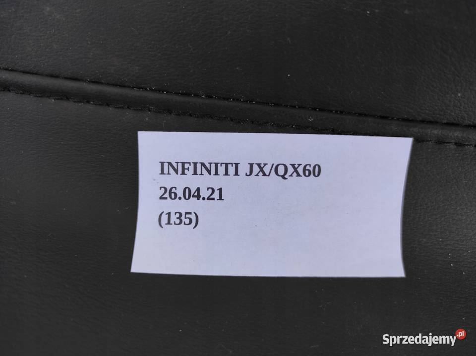 POSZYCIE OPARCIA FOTELA PRZÓD INFINITI QX60 JX osobowe Wyposażenie wnętrza wielkopolskie Nowy Tomyśl
