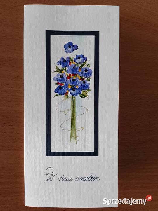 Kartka okolicznościowa W Dniu Urodzin składana Oborniki