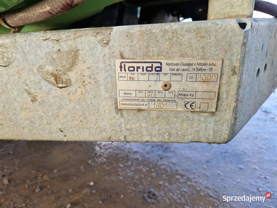 opryskiwacz sadowniczy Florida 1000litrów Arag Zaczepiane Zelów