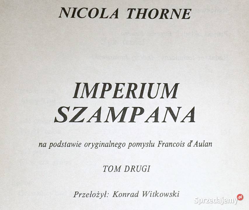 Imperium Szampana Tom 12 Nicola Thorne Chełm