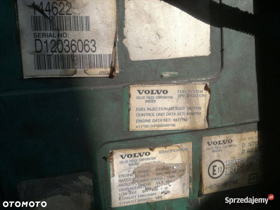 SILNIK VOLVO FH 12 420 EUR 2 Osiek sprzedam