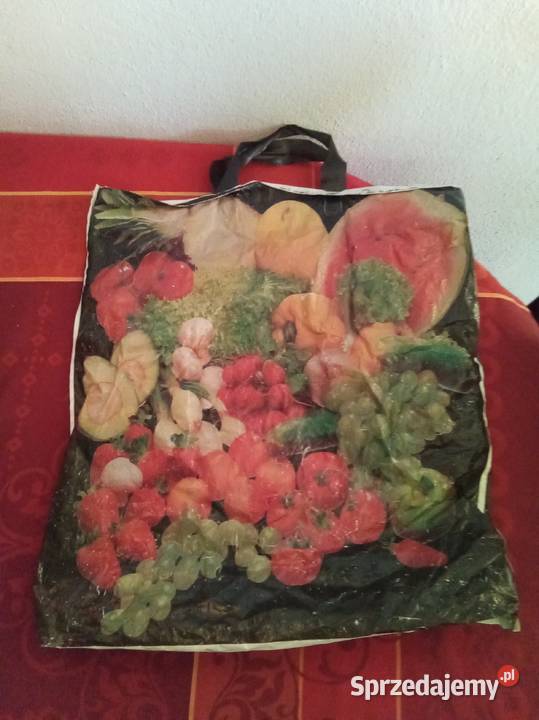Reklamówka warzywa i owoce Vintage