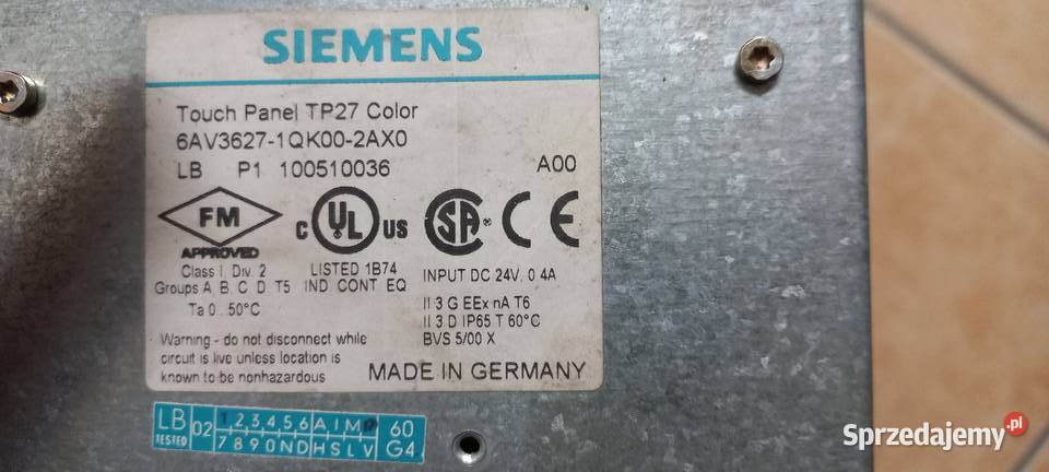 Siemens TP27 color6Touch Bielsko-Biała