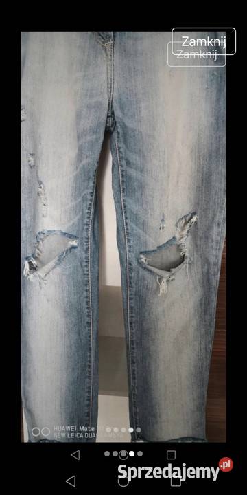 Damskie spodnie z dziurami