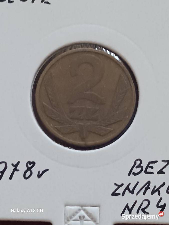 2 złote 1978 r bez znaku mennicy 4 najniższy