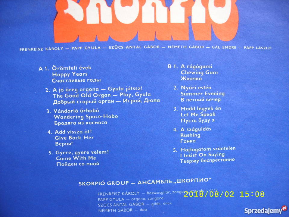 LP rock SCORPIO PEPITA Wołów