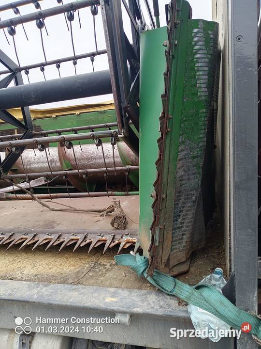 Stół do rzepaku John Deere 48m dwie kosy boczne nieuszkodzony Dragany