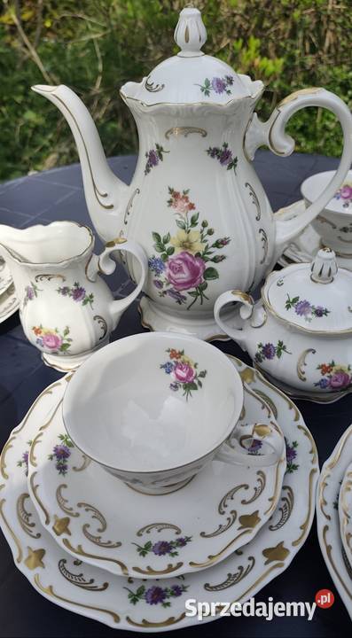 Porcelana zdobiona motywem róż Pabianice sprzedam