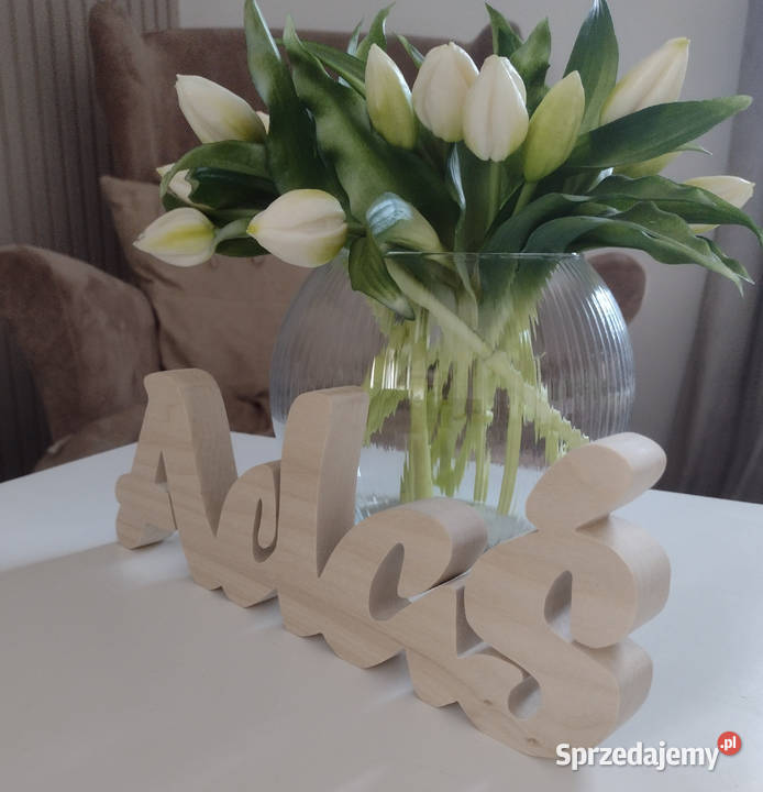 Imię Dziecka Napis Z DREWNA 30 Litera 3D Do Wrocław sprzedam