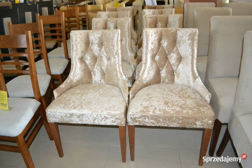 Krzesło LUX tkanina VELVET 8 Wyprzedaż Dobrodzień