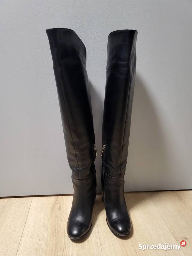 Buty muszkieterki kolano skóra Gino Rossi stan Warszawa sprzedam
