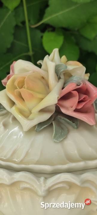 SZKATUŁA PORCELANOWA KARL ENS VOLKSTEDT RÓŻE Pabianice