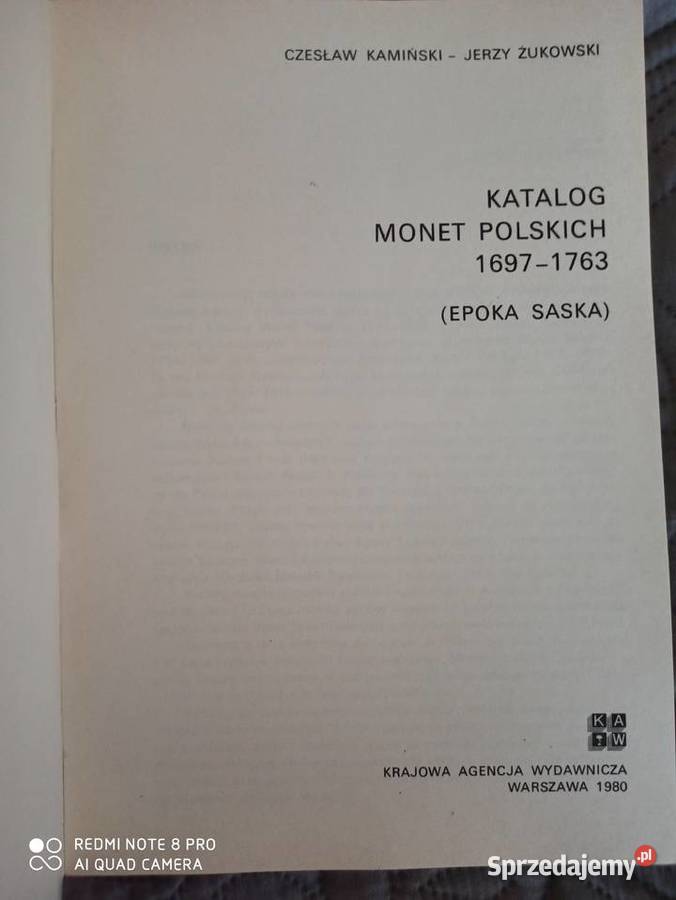 KATALOG MONET POLSKICH 16971763 CzKamiński Warszawa