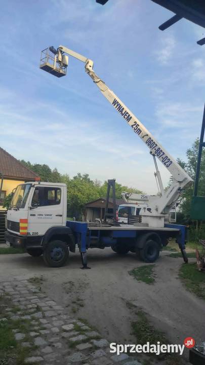 Podnośnik koszowy WUMAG WS 250 Mercedes 814d Dźwigi, podnośniki Ligota Piękna