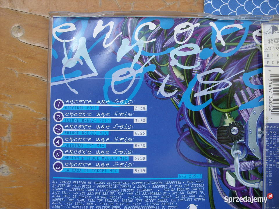 Singiel CD SASHA ENCORE UNE FOIS Wołów