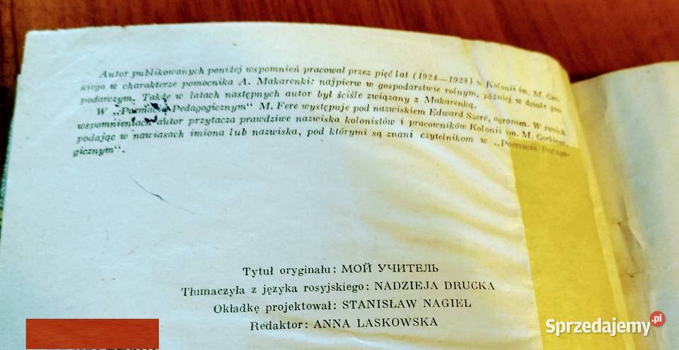 Mój nauczyciel A Makarenko Mikołaj Fere Podręczniki