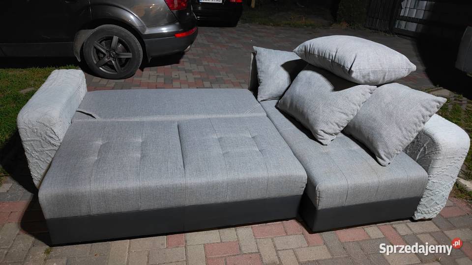 Elegancki Zadbany Narożnik z Funkcją Spania i dolnośląskie