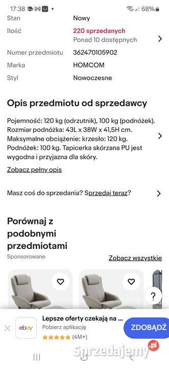 Fotel relaksacyjny HOMCOM z podnóżkiem Fotele Rybnik