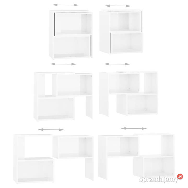 Szafka TV biała wysoki połysk 104x30x52 WM808356 Warszawa sprzedam