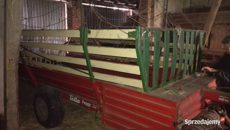 Przyczepa samozbierająca Fella Peggy 2700 mała nieuszkodzony Przyczepy rolnicze Zębowice