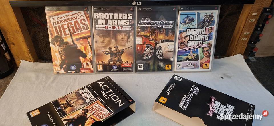 Gry na konsolę PSP dot kompletu 16 sztuk Zielona Góra sprzedam