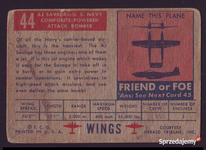 Kartka okol USA Samol AJ SAVAGE Gliwice