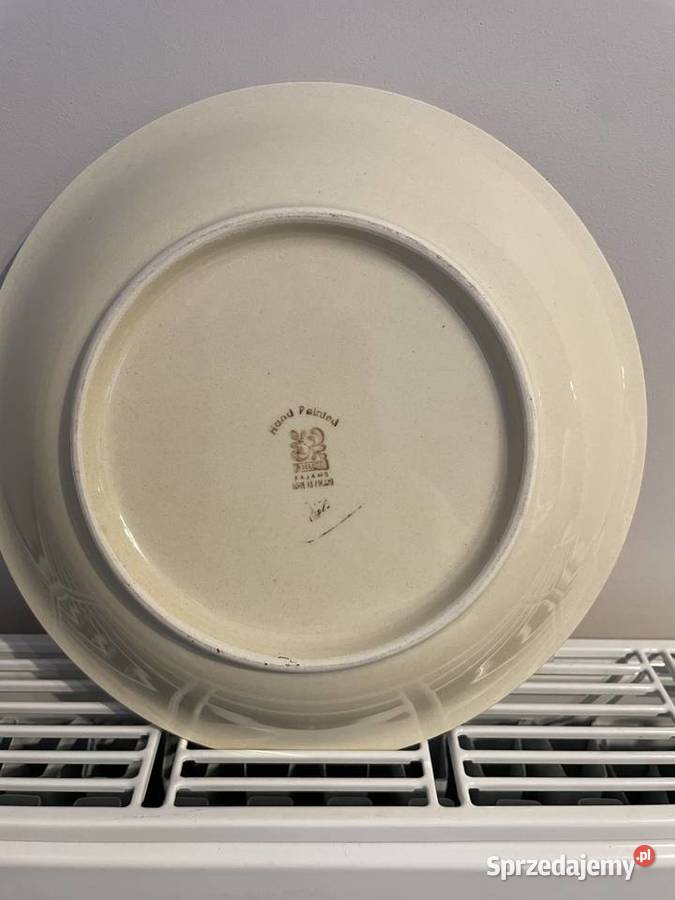 Włocławek fajansowy talerz obiadowy PRL pomorskie Pruszcz Gdański