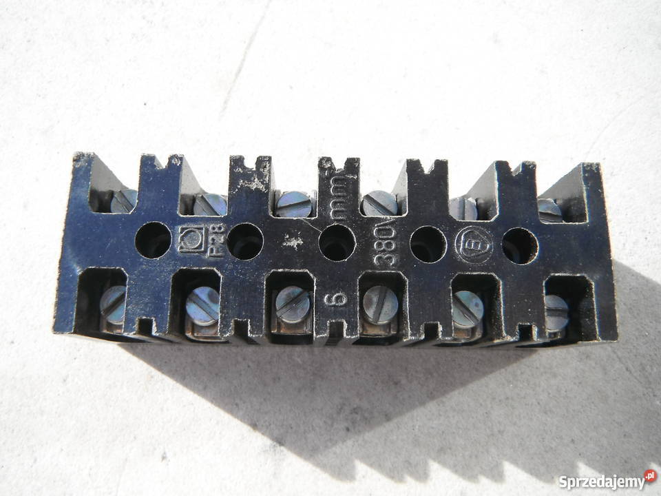 Listwa zaciskowa 6mm 380V 6 torów typ P28 Polam Elektryka i akcesoria Chlewiska