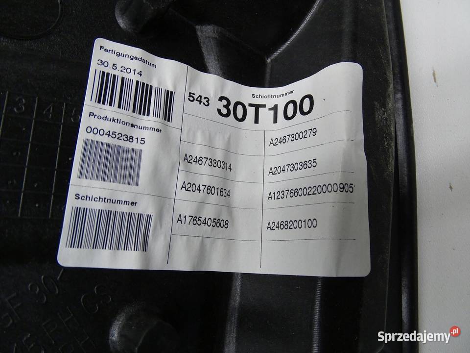 MECHANIZM SZYBY PRAWY TYŁ TYLNY MERCEDES W246