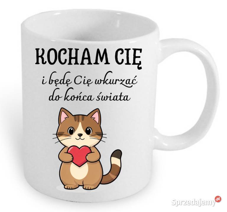 Kubek walentynkowy Obiecuje że zawsze będę Tobie