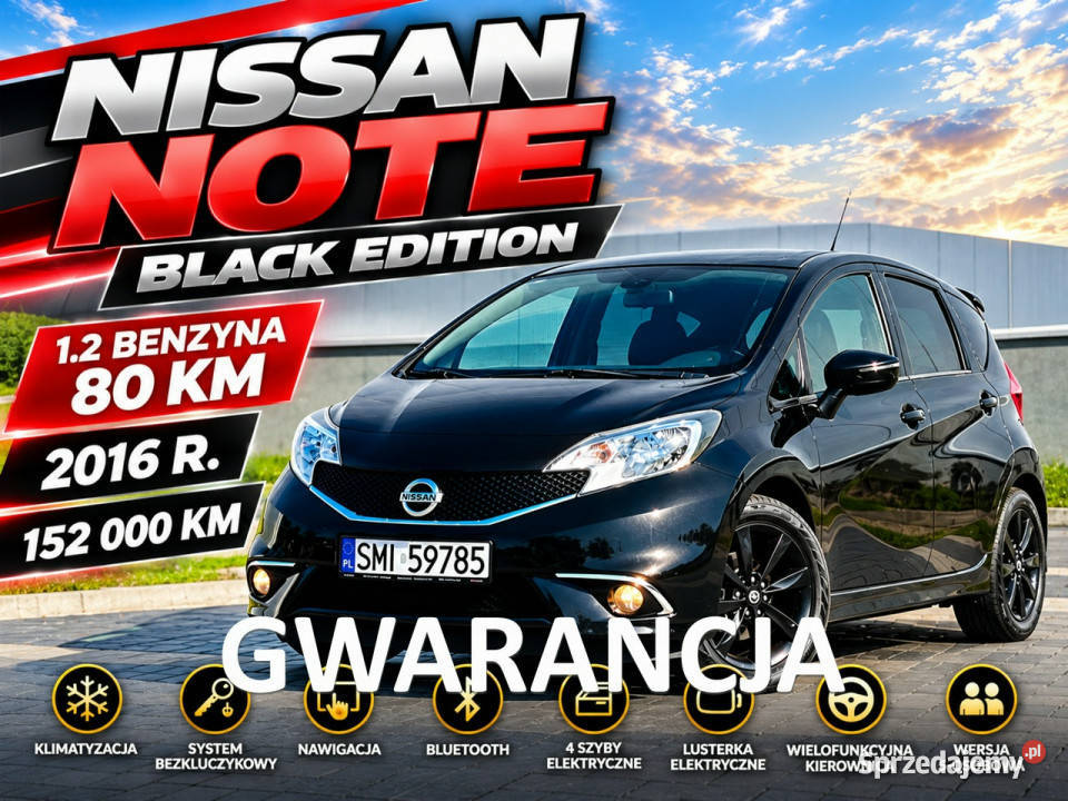 Nissan Note 12 benz Black Edition II 2013 Zarejestrowany w Polsce