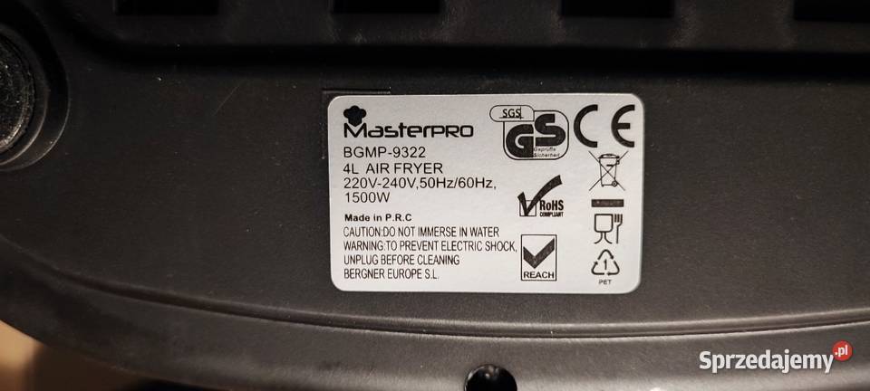 Maestro BGMP9322 frytkownica beztłuszczowa 1500W Kraków sprzedam
