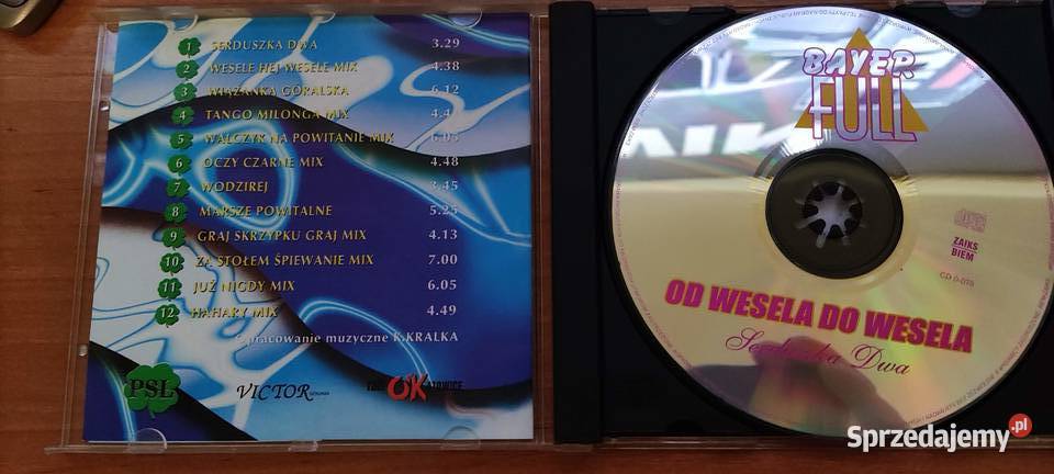 bayer full wesela do wesela 1996 omega music disco polo Płyty i kasety śląskie Gliwice