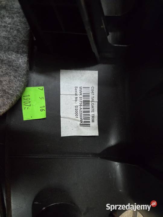 KIA CEED II JD tapicerka klapy tył 81750A2200WK osobowe Krosno