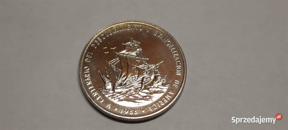 MONETA Republika Dominikańska 1 peso 1988 Warszawa sprzedam