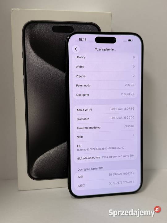 iPhone 15 Pro 256GB 100 Kondycja Kalisz