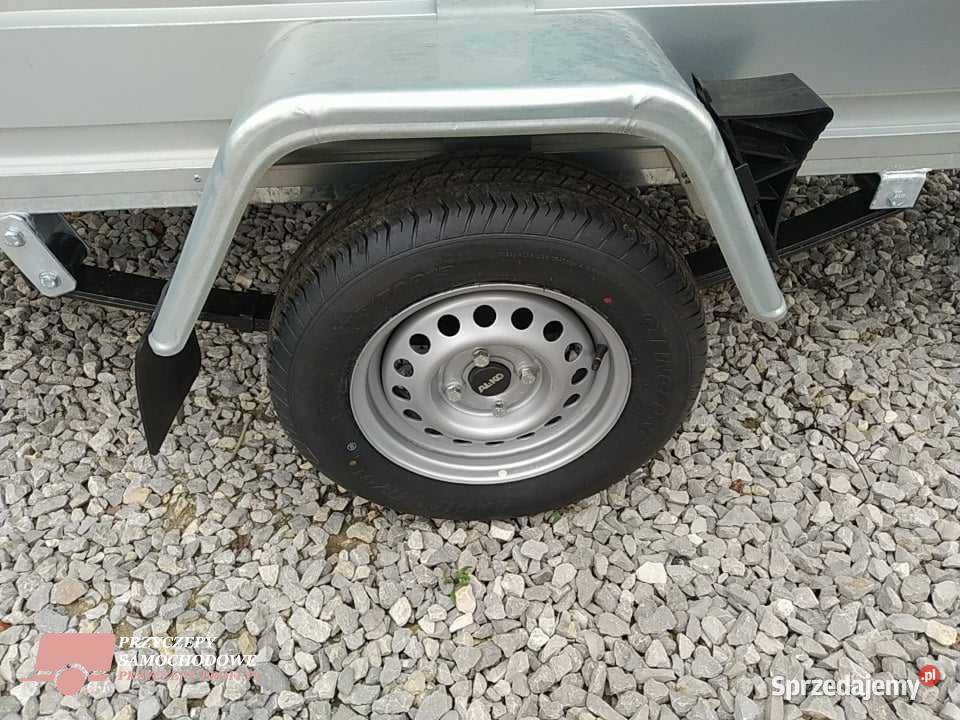 Spawana przyczepa z plandeką Fracht wym 270x125