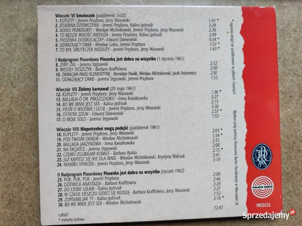 kabaret starszych panów Addio pomidor Jerzy świętokrzyskie sprzedam