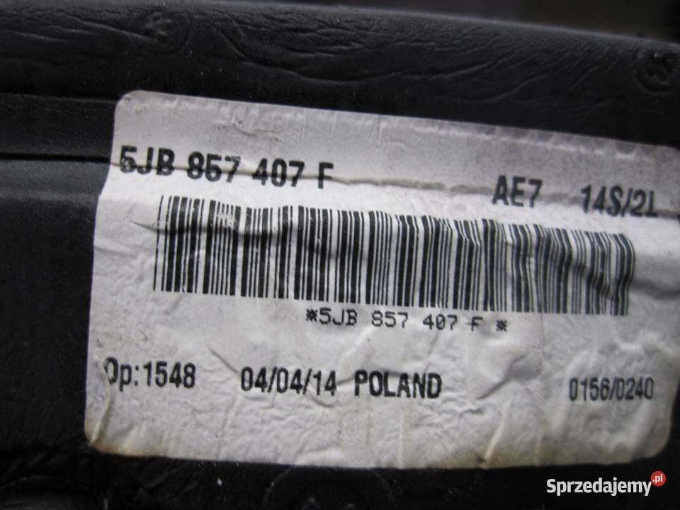 SKODA RAPID SPACEBACK lusterko lewe 5JB857407F sprzedam