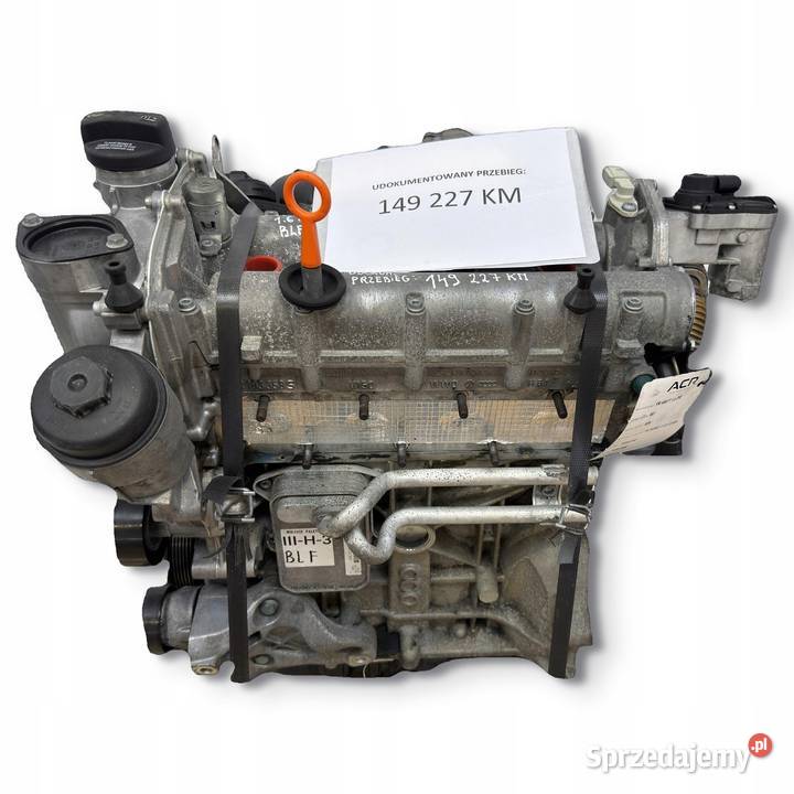 SILNIK VW Touran Golf V Eos Jetta III 16 FSI 115 Części samochodowe Chełm