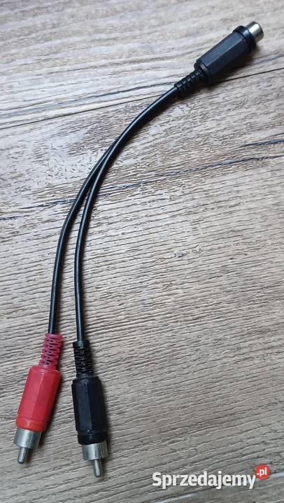 Przejściówka audio kabel Gniazdo RCA 2 x wtyk Kable i przewody