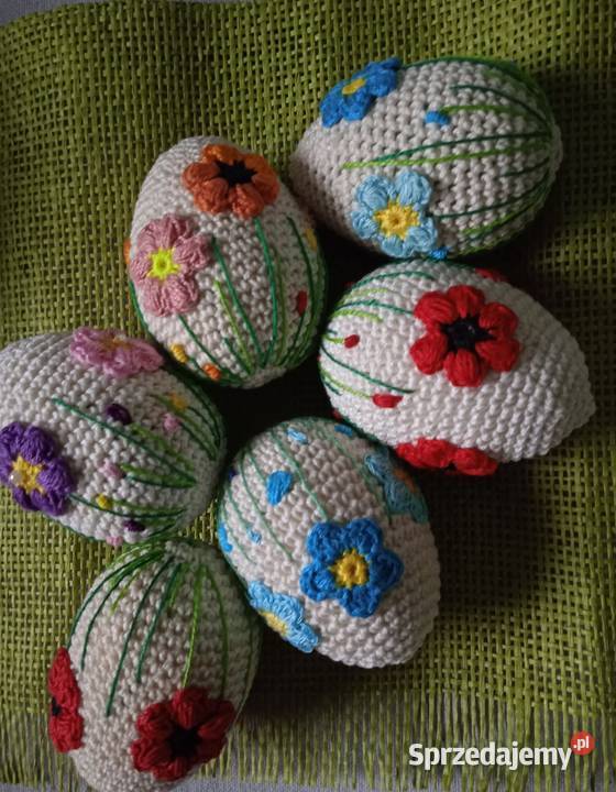 Pisanki szydełkowe rękodzieło Garbów sprzedam