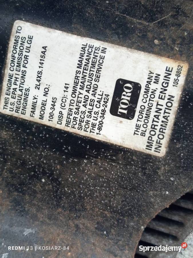 Zbiornik paliwa TORO 38537 Toro bak odsniezarka Lublin sprzedam