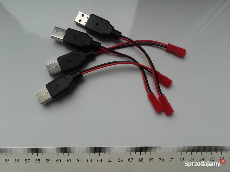 Ładowarka USB JST do akumulatorów 37V wtyczka czarny Bydgoszcz