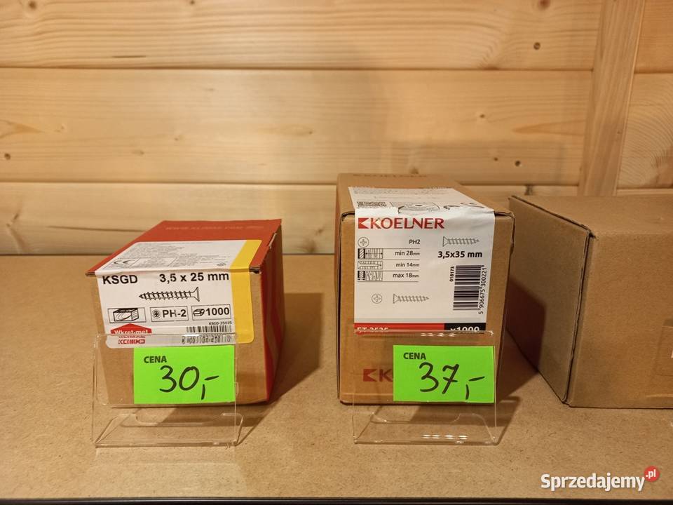 Wkręty do drewna złącza ciesielskie farby sprzedam