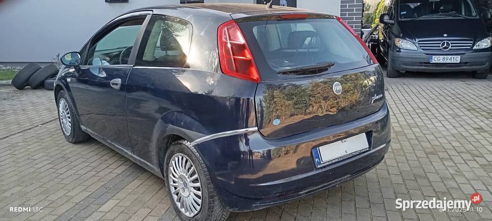 Ekonomiczny Fiat Grande Punto 2007r 12 benzLPG manualna Wałdowo Szlacheckie