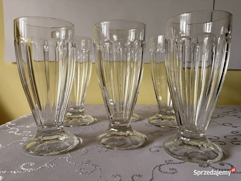 Szklanki Pucharki Lody Desery 300 ml Vintage